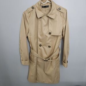 Lefties Beige Gold Trench Coat